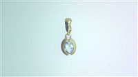 Pendentif Femme Pendente con pietra in Or jaune Acquamarina B&B ACQ UC/Z 3.10 G